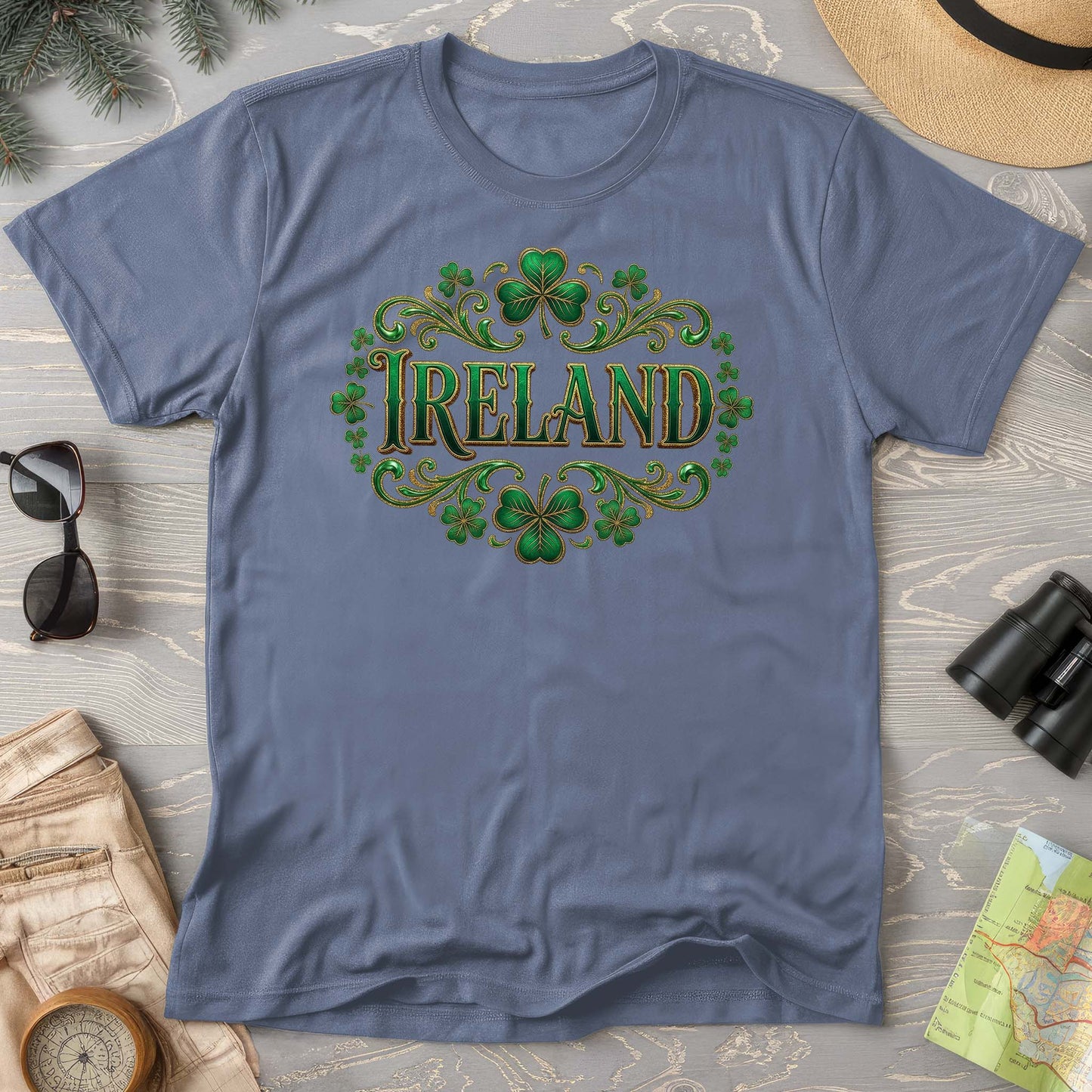 Ireland Shamrock Emblem Comfort Colors T-shirt