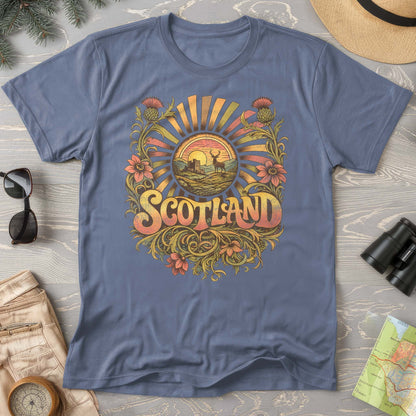 Scotland Retro Burst T-Shirt