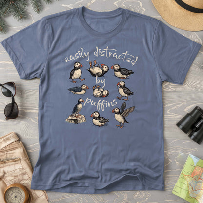 Easily Distracted By Puffins T-Shirt