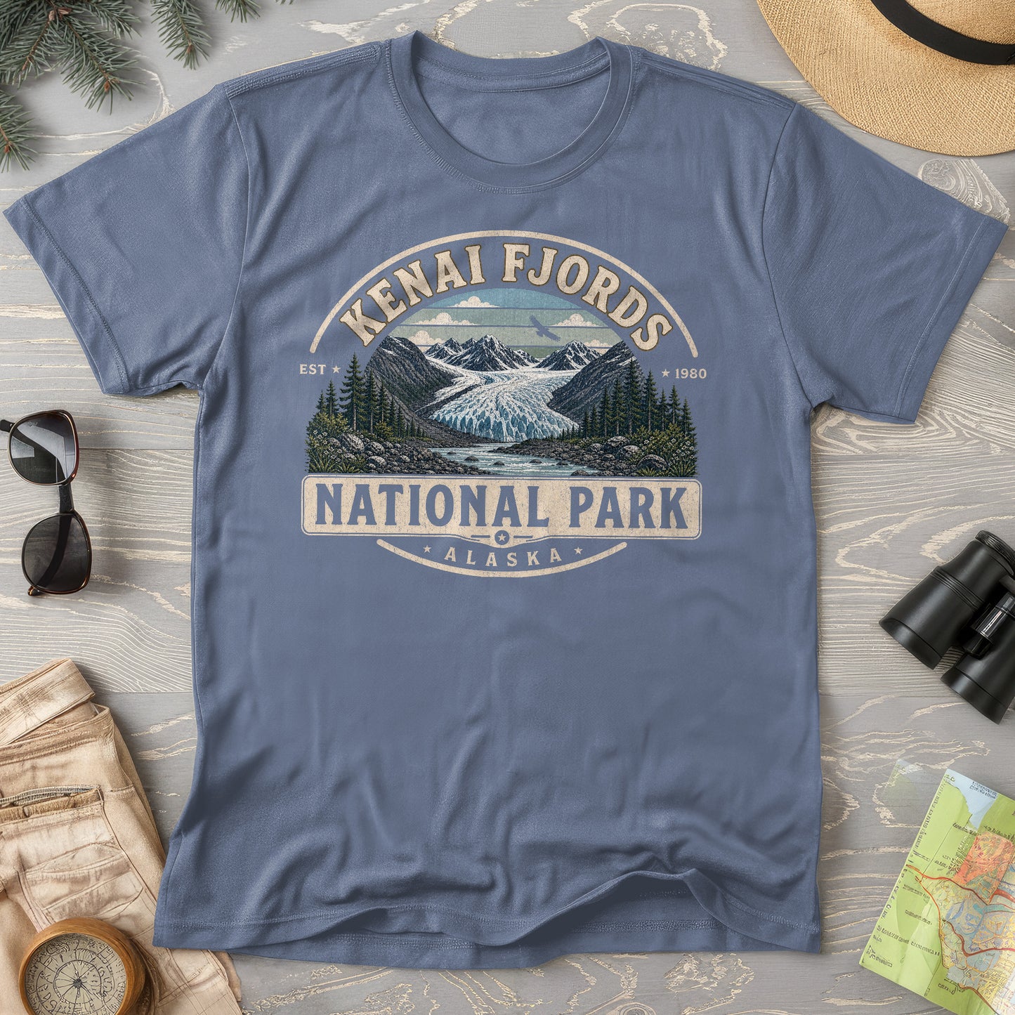 Kenai Fjords Medallion T-Shirt