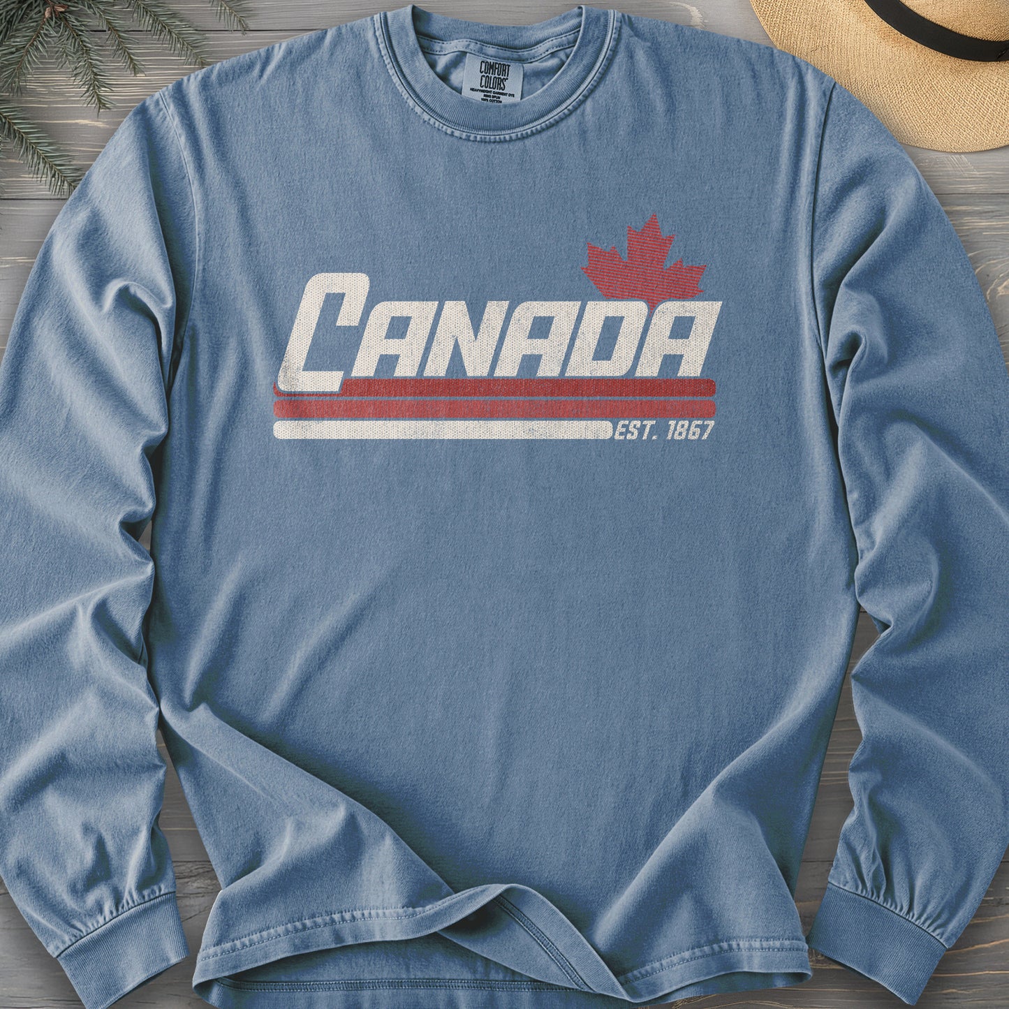 Canada Retro Stripe Long Sleeve Shirt