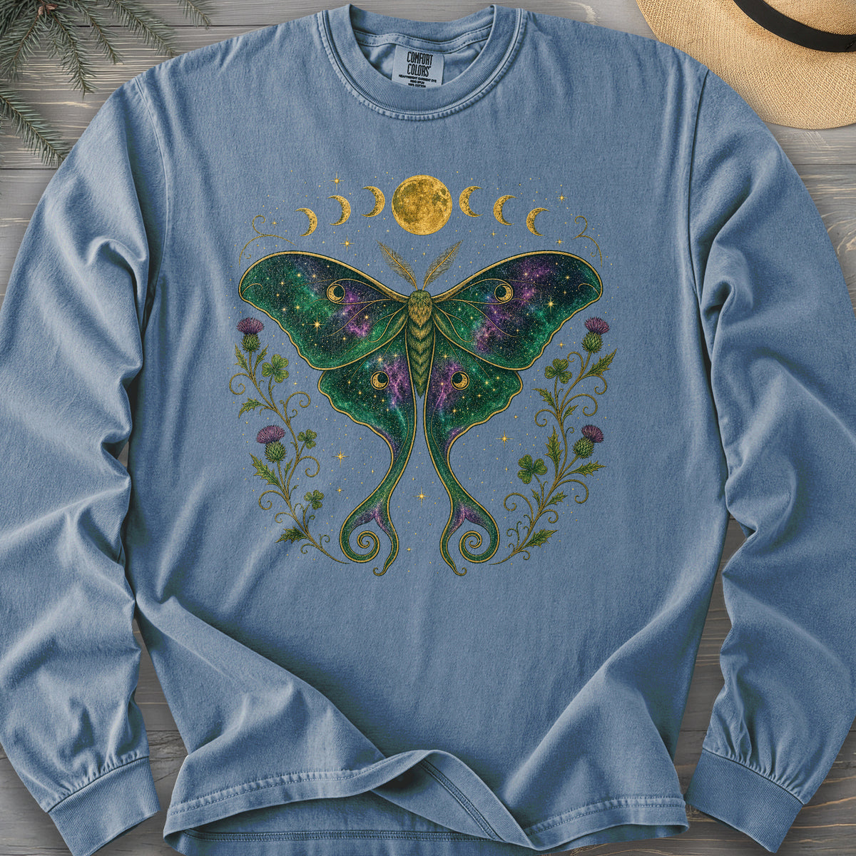 Celestial Moth Long Sleeve Shirt