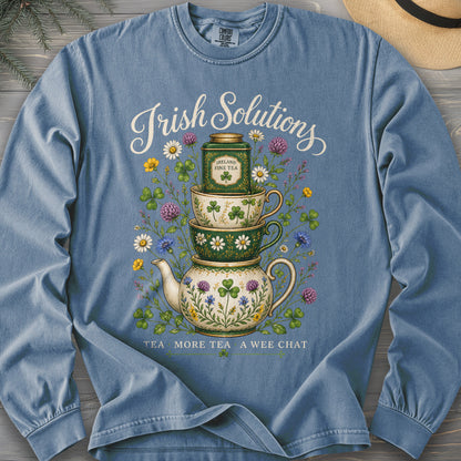 Irish Solutions Tea Cups Long Sleeve Shirt
