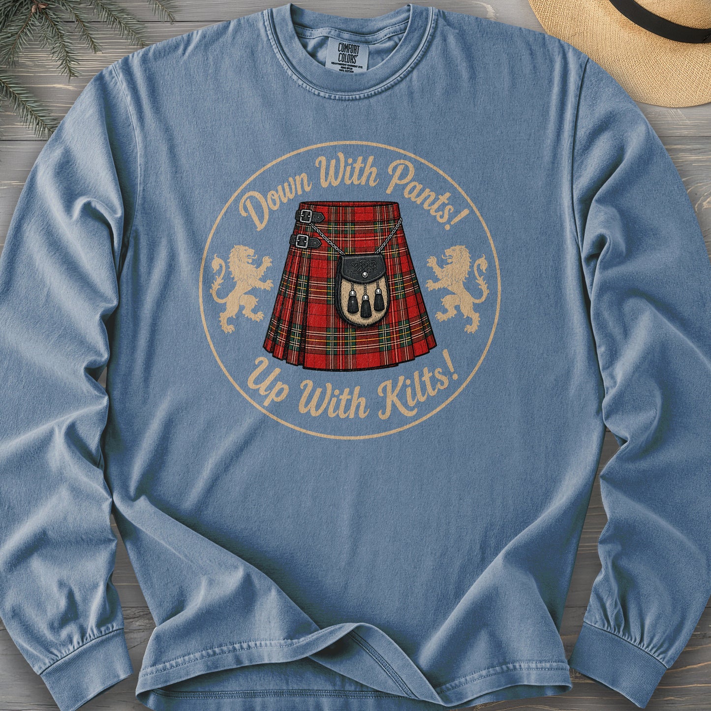 Up With Kilts Comfort Colors 6014 Long Sleeve