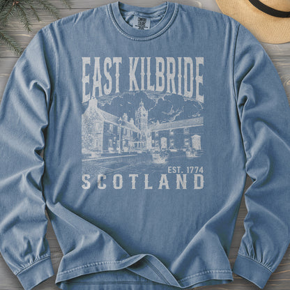 East Kilbride Scotland Sketch Comfort Colors 6014 Long Sleeve