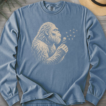 Bigfoot Blowing Thistle Comfort Colors 6014 Long Sleeve