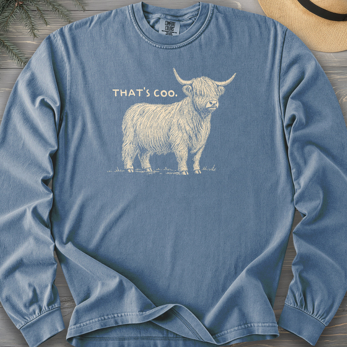 That's Coo Sketch Comfort Colors 6014 Long Sleeve