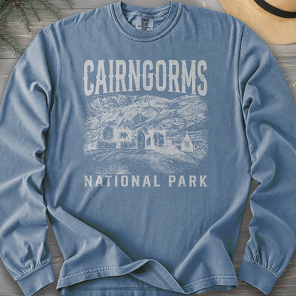 Cairngorms National Park Sketch Comfort Colors 6014 Long Sleeve