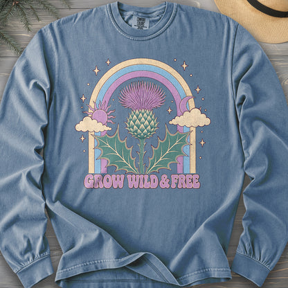 Wild & Free Thistle Comfort Colors 6014 Long Sleeve