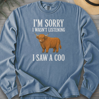 I Saw A Coo Comfort Colors 6014 Long Sleeve