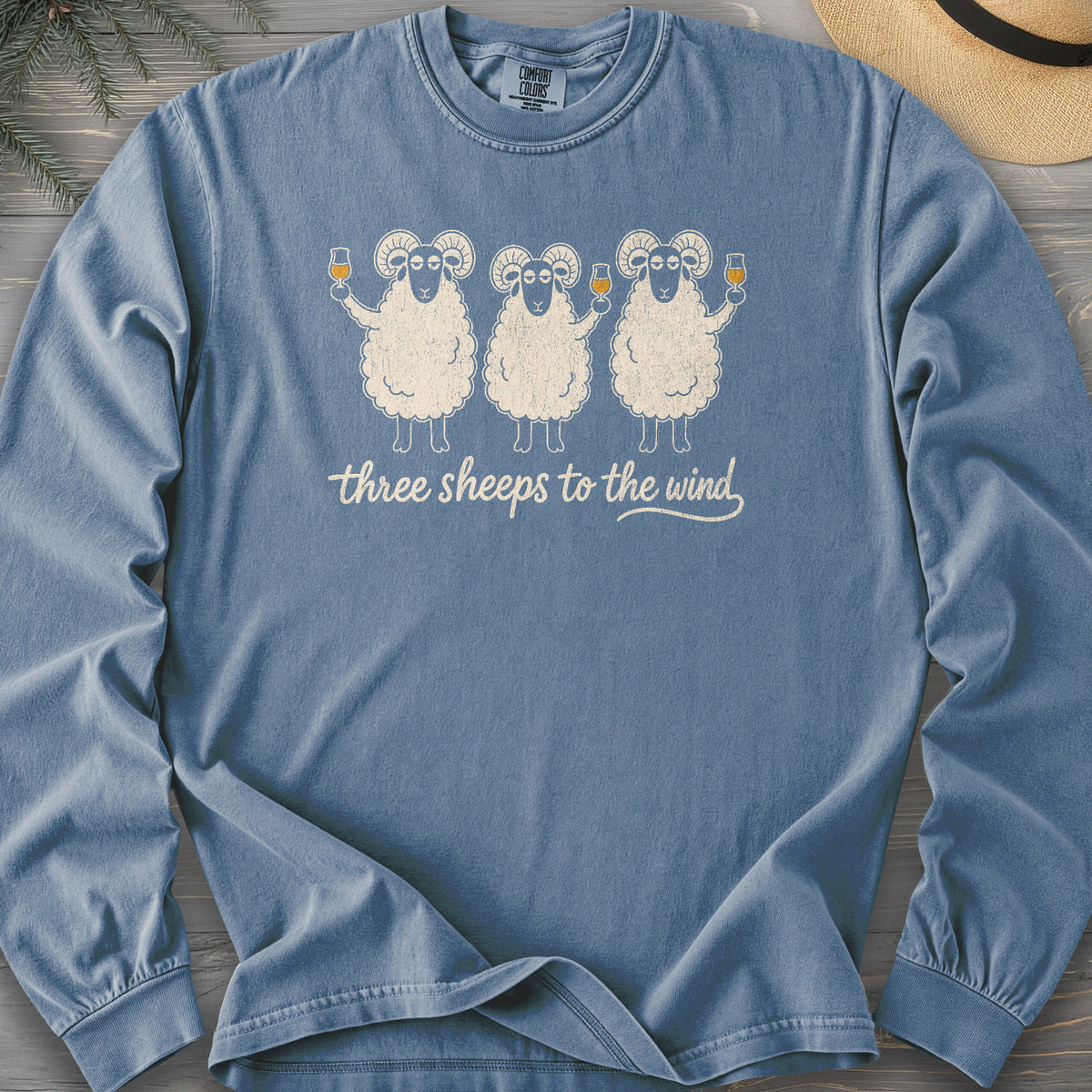 Three Sheeps Comfort Colors 6014 Long Sleeve