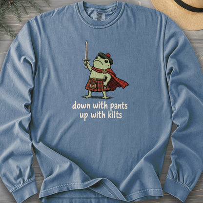 Down With Pants Up With Kilts Comfort Colors 6014 Long Sleeve