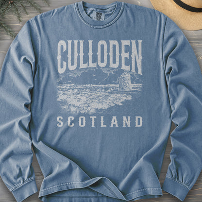 Culloden Scotland Sketch Comfort Colors 6014 Long Sleeve