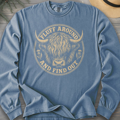 Fluff Around Coo Comfort Colors 6014 Long Sleeve
