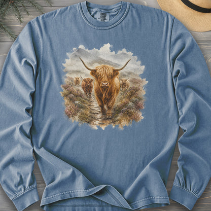 Watercolor Coos Comfort Colors 6014 Long Sleeve