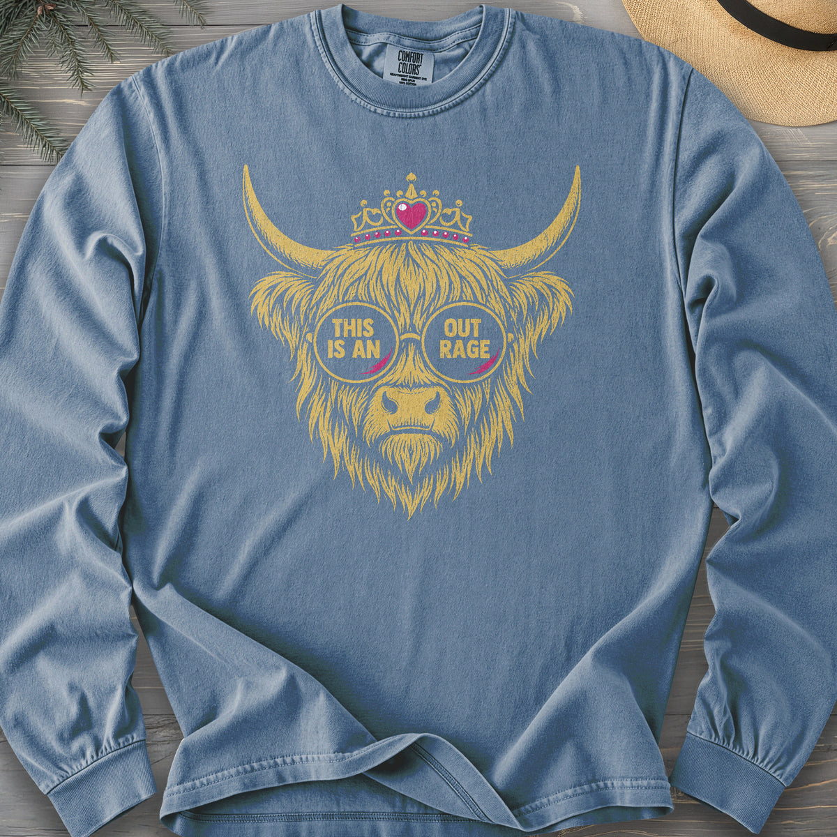 Outrage Coo Comfort Colors 6014 Long Sleeve