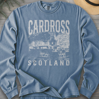 Cardross Scotland Sketch Comfort Colors 6014 Long Sleeve
