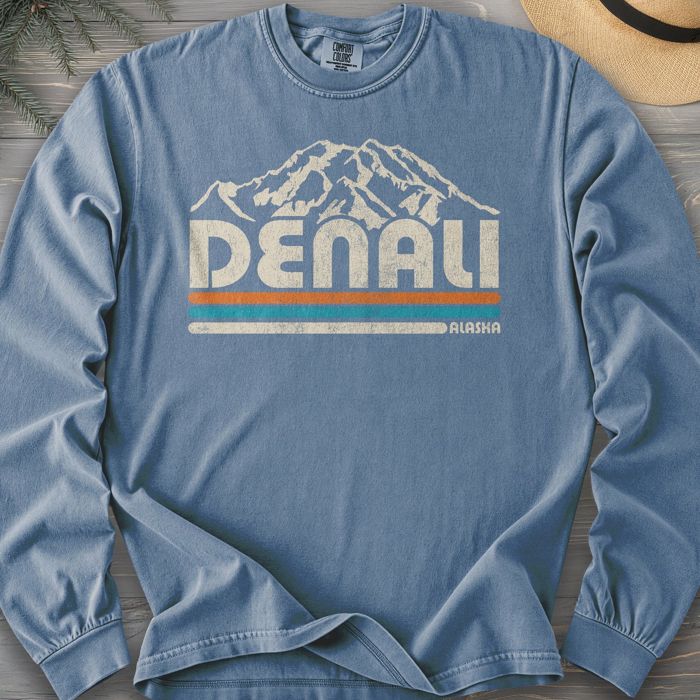 Denali Alaska Retro Stripe Long Sleeve Shirt