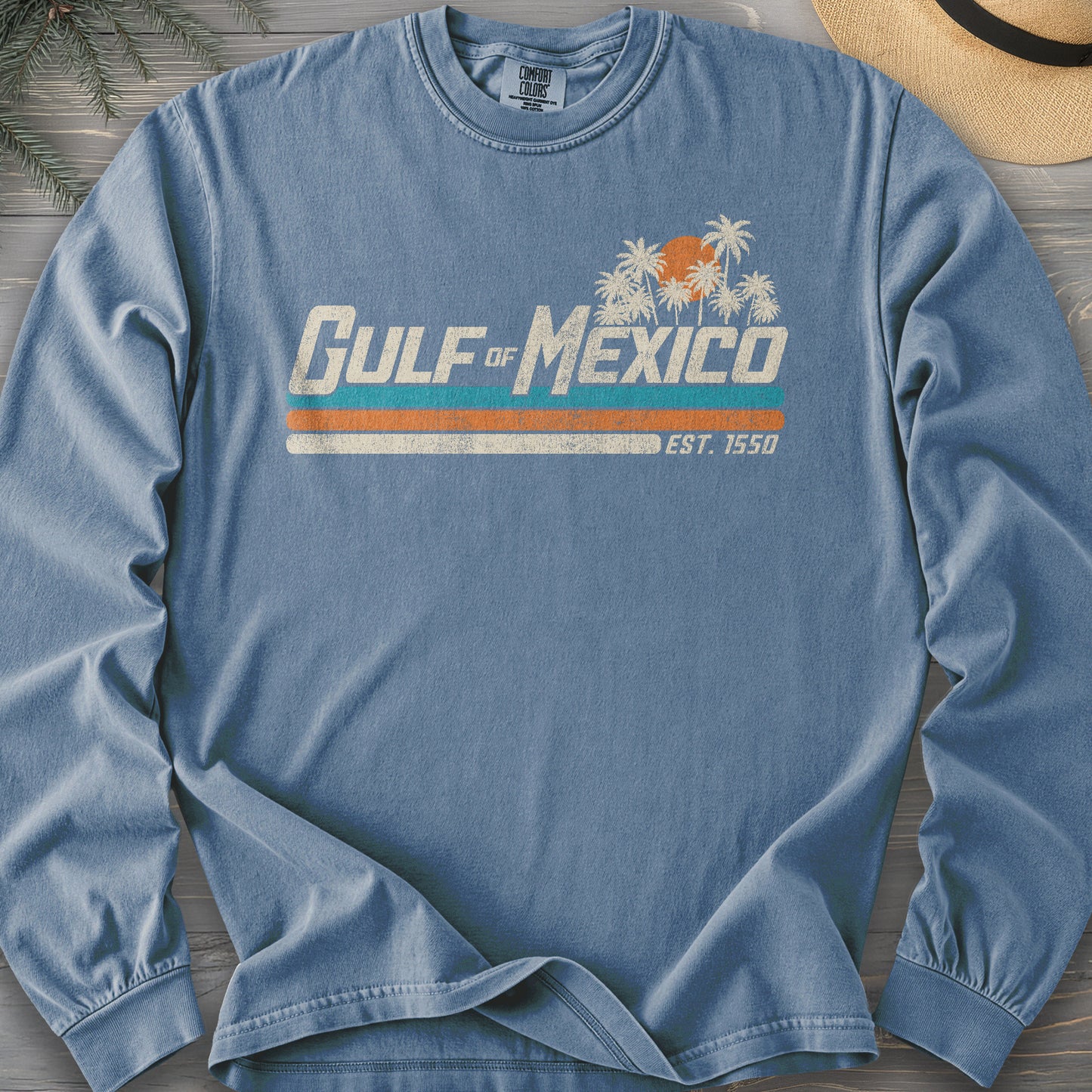 Gulf of Mexico Retro Stripe Long Sleeve Shirt