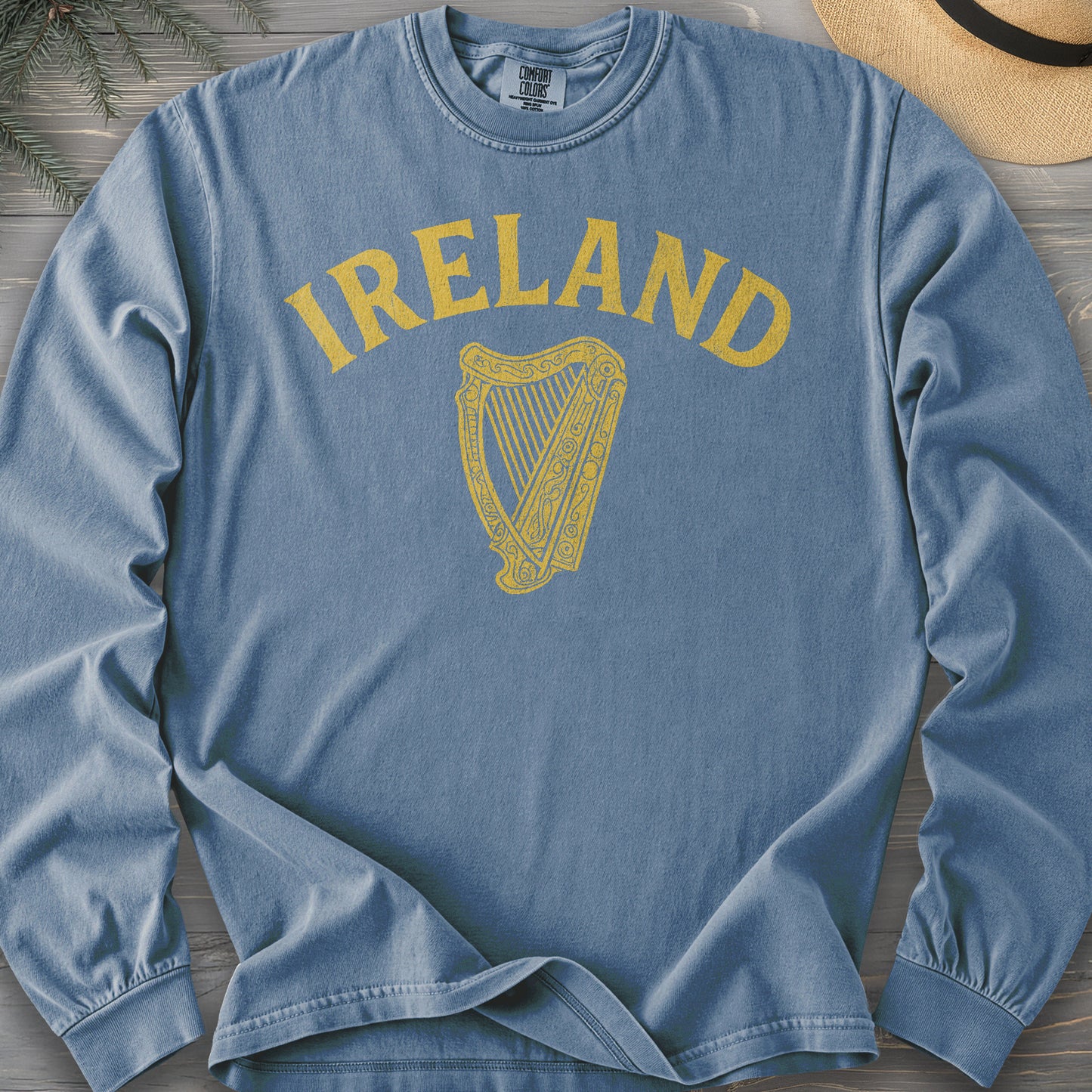 Ireland Vintage Harp Long Sleeve Shirt