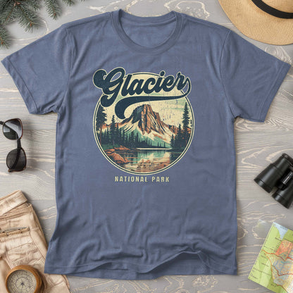 Glacier National Park "Groovy Emblem" Comfort Colors T-Shirt