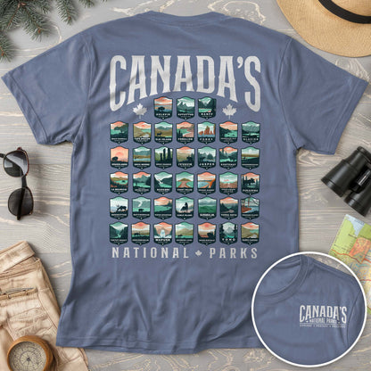 Canada's National Parks "Badges" Comfort Colors T-shirt