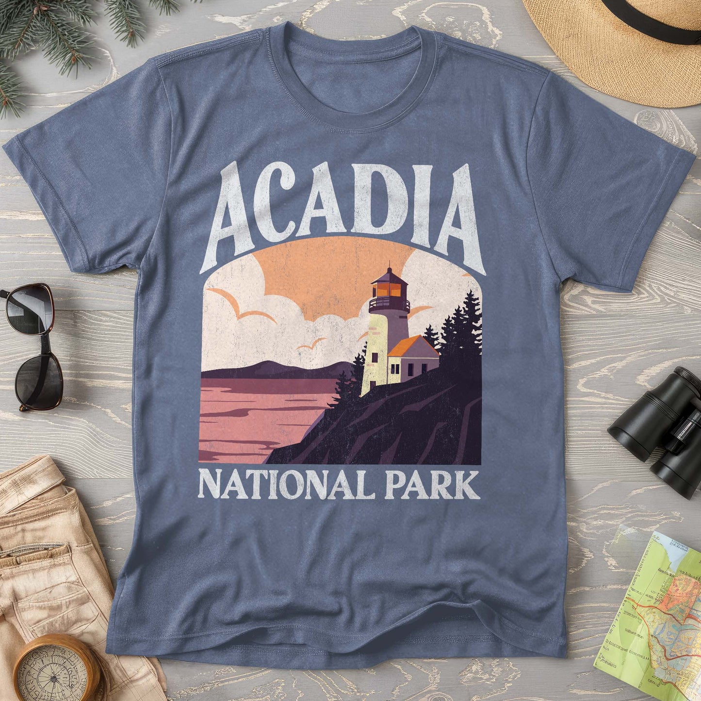 Acadia National Park "Big and Bold" Comfort Colors T-Shirt