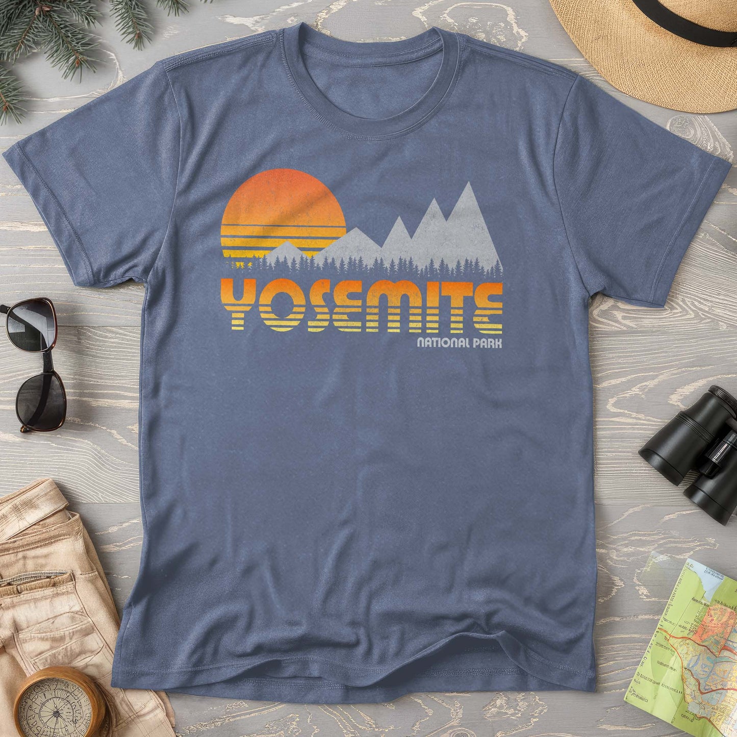 Yosemite National Park "80's Retro" Comfort Colors T-Shirt