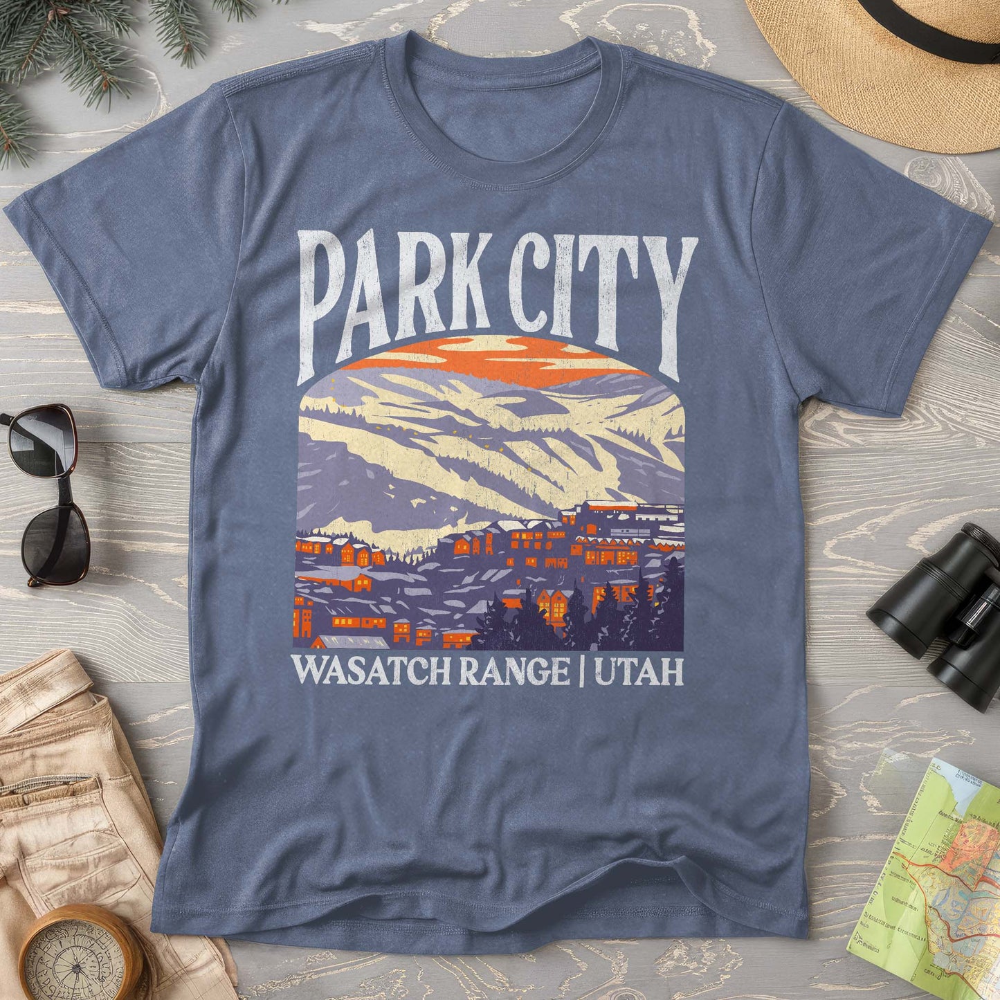 Park City Utah "Big and Bold" Comfort Colors T-Shirt