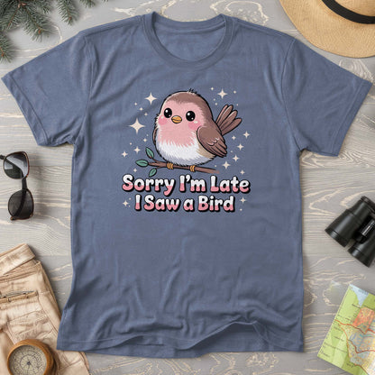 I Saw a Bird Kawaii Style Comfort Colors T-Shirt