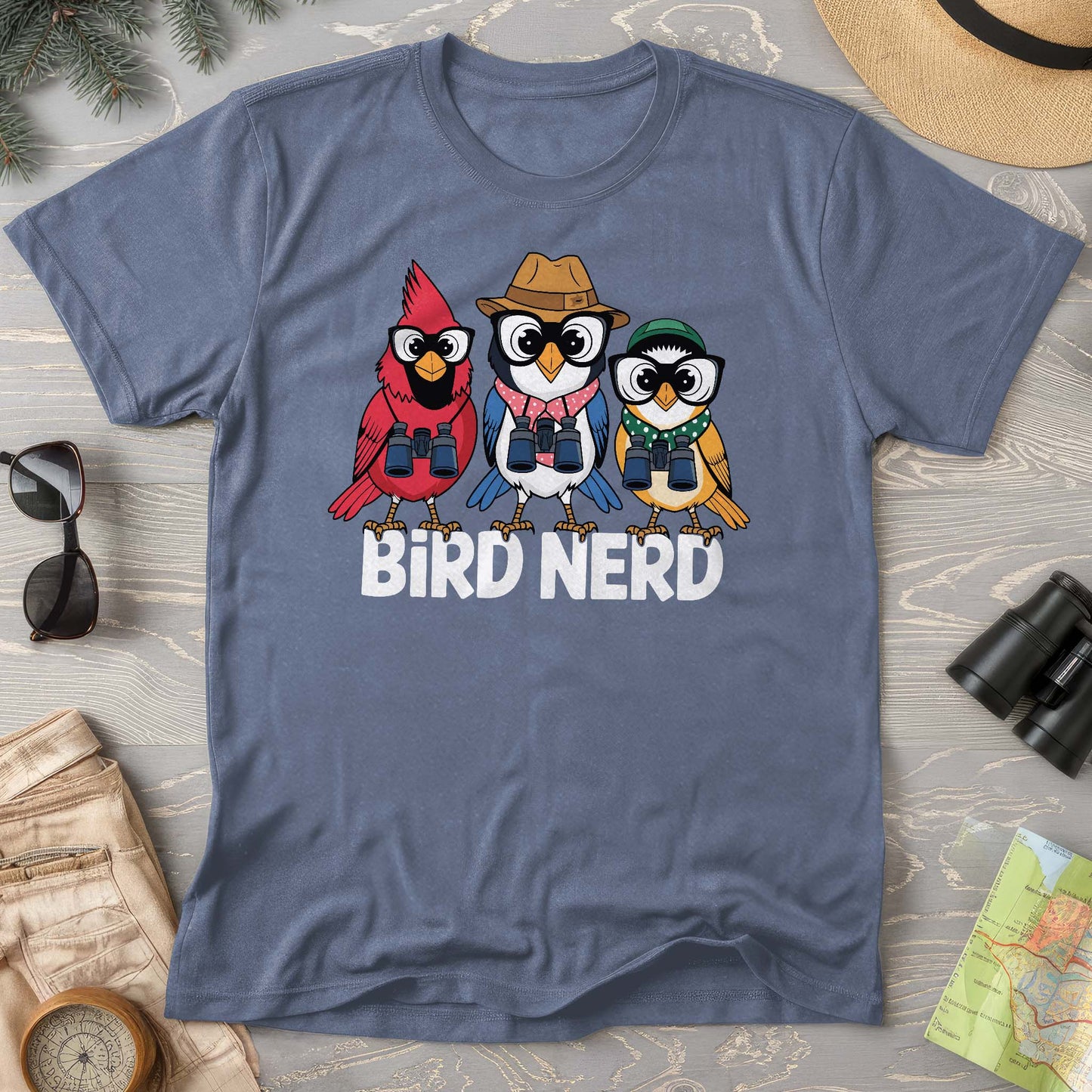 Bird Nerd "Birding Birds" Comfort Colors T-Shirt