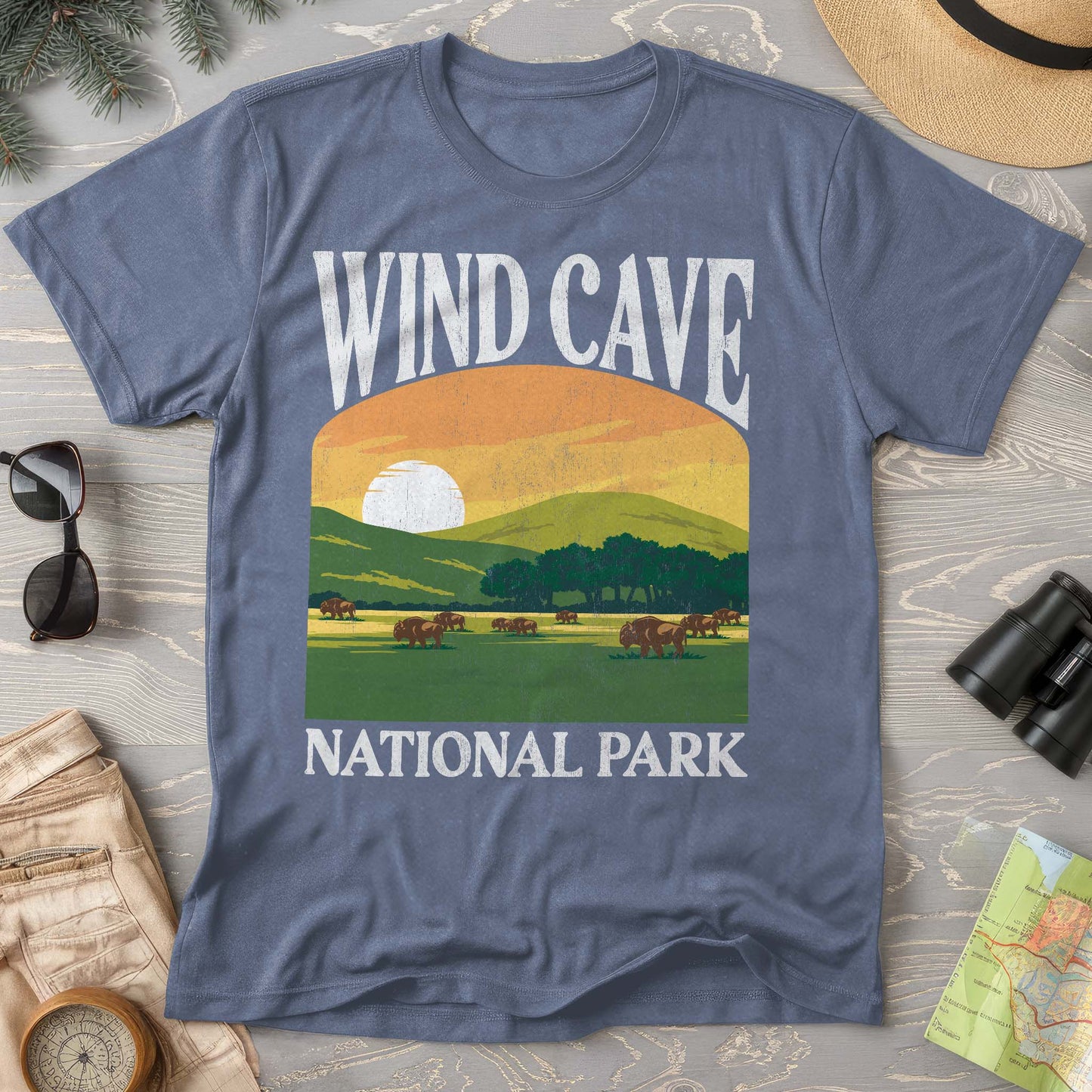 Wind Cave National Park "Big and Bold" Comfort Colors T-Shirt