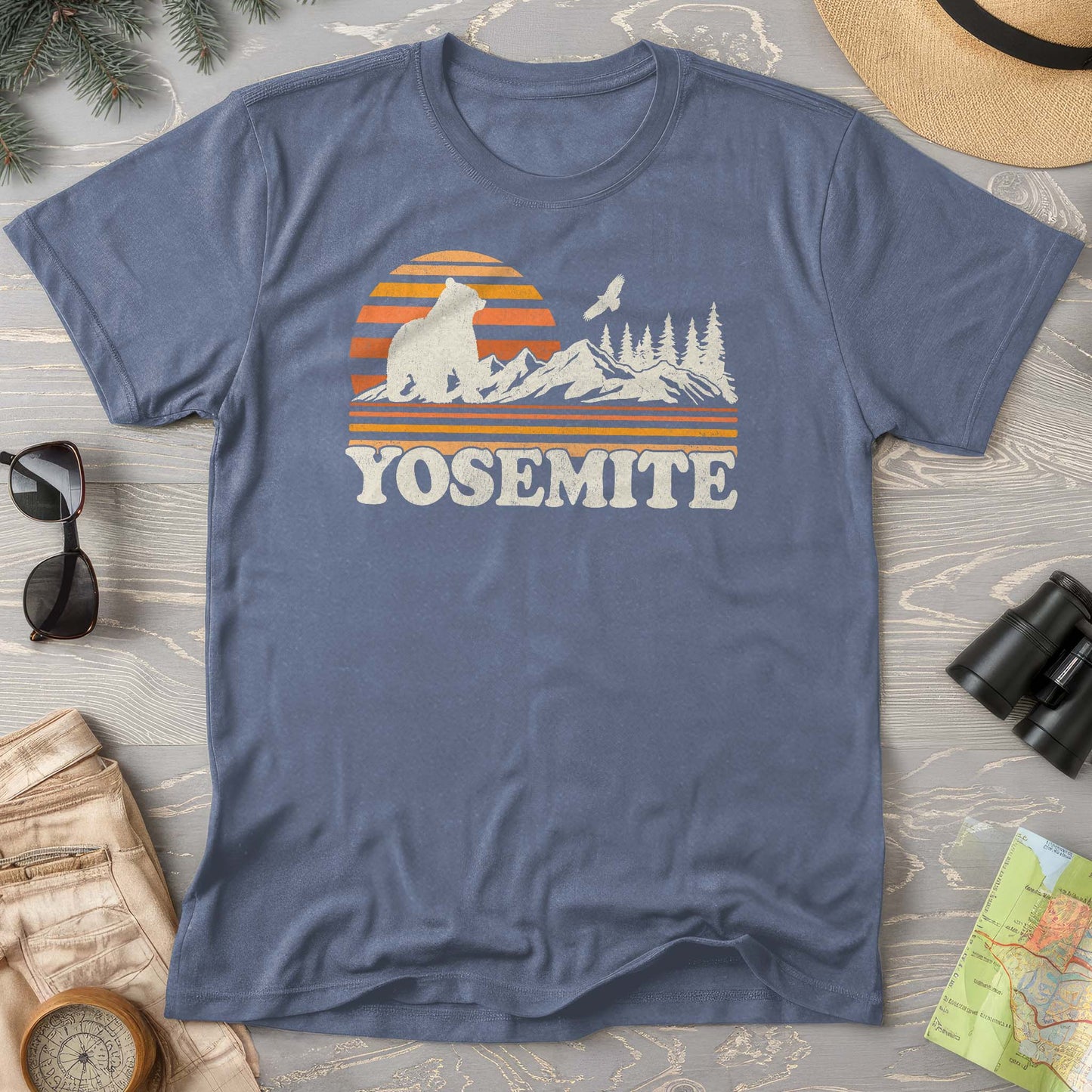 Yosemite Retro Sunset Comfort Colors T-Shirt