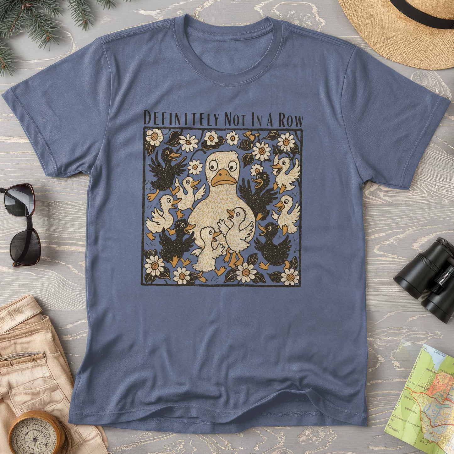 Ducks "Definitely Not in a Row" Comfort Colors T-Shirt