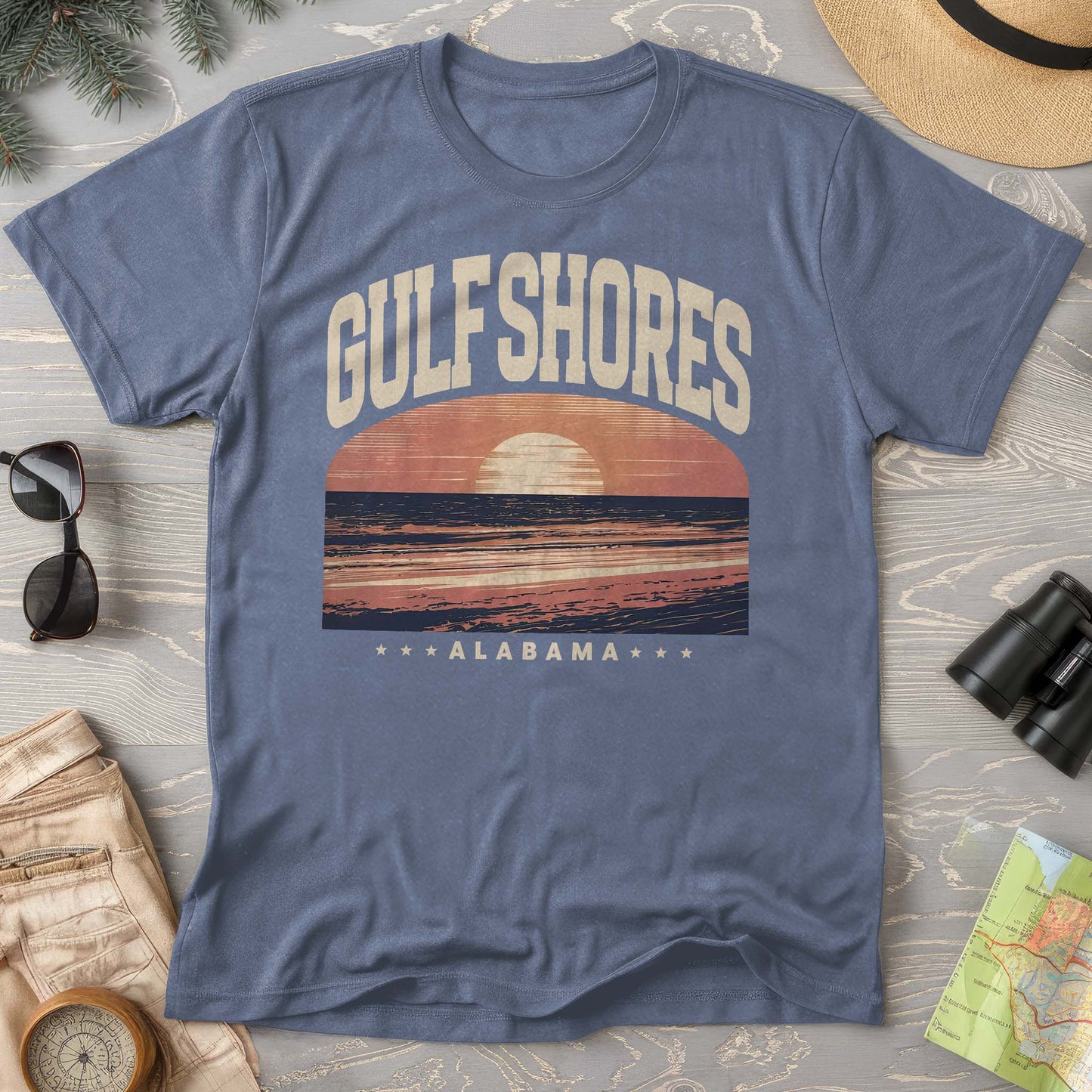 Gulf Shores Alabama "Varsity" Comfort Colors Shirt