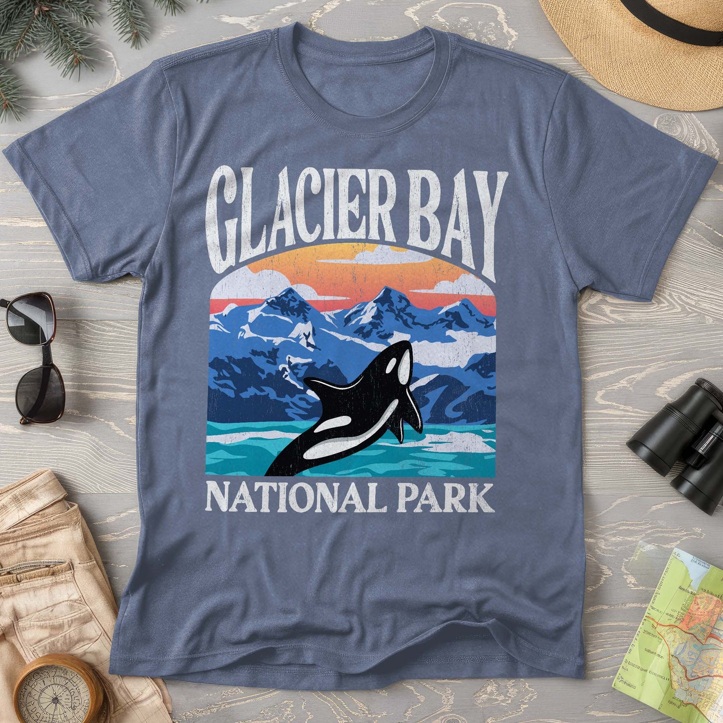 Glacier Bay National Park "Big and Bold" Comfort Colors T-Shirt