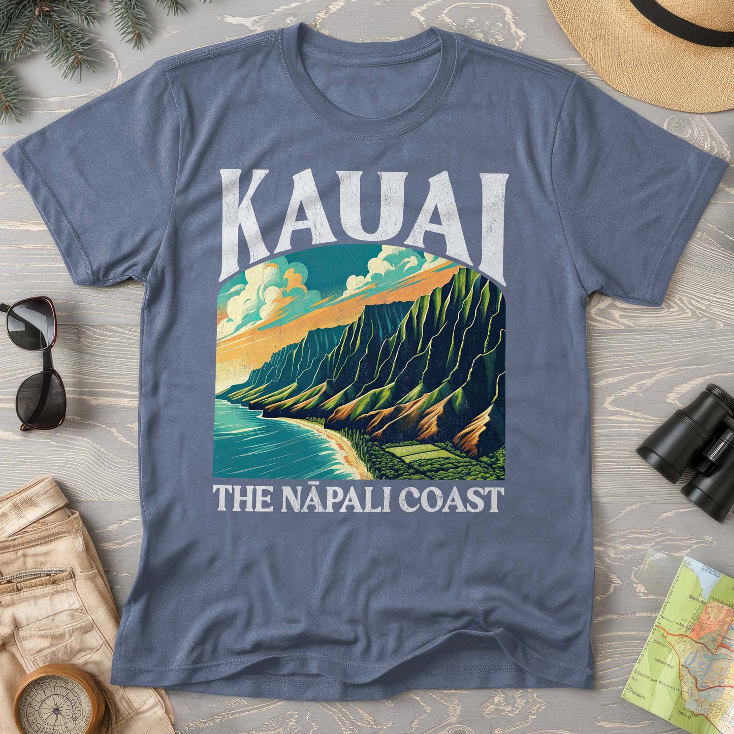 Kauai Nā Pali Coast "Big and Bold" Comfort Colors T-Shirt