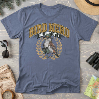 Bird Nerd University Varsity Textured Comfort Colors T-Shirt