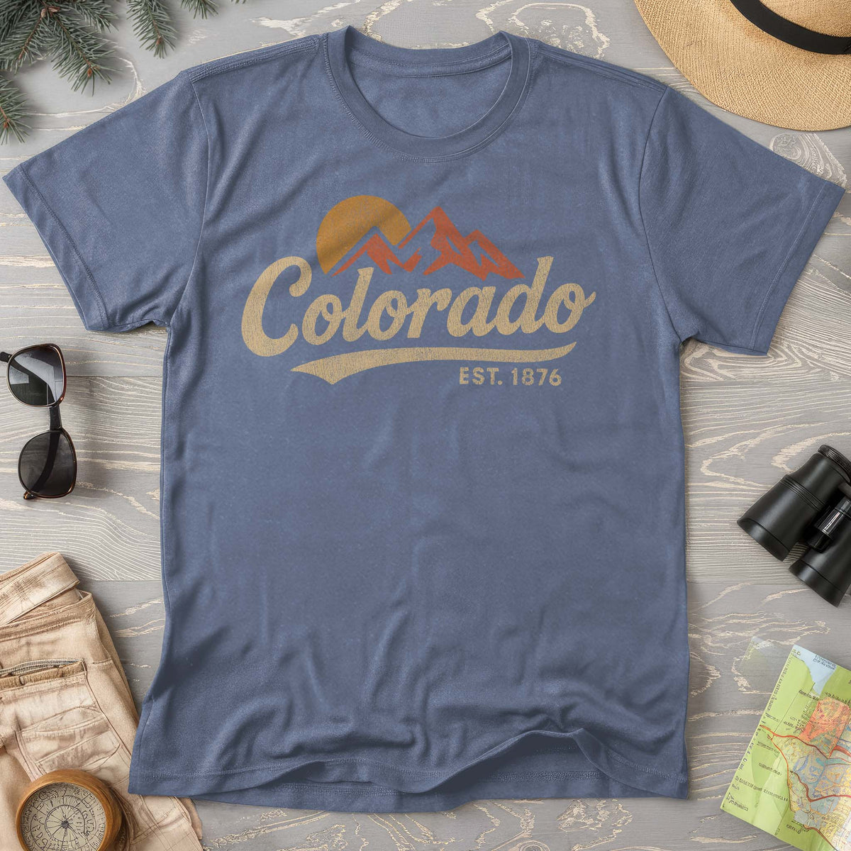 Colorado Vintage Logo Textured T-Shirt