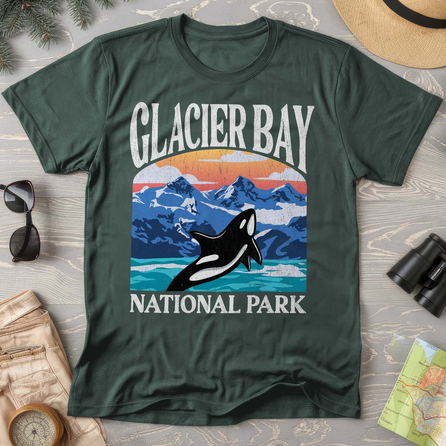 Glacier Bay National Park "Big and Bold" Comfort Colors T-Shirt