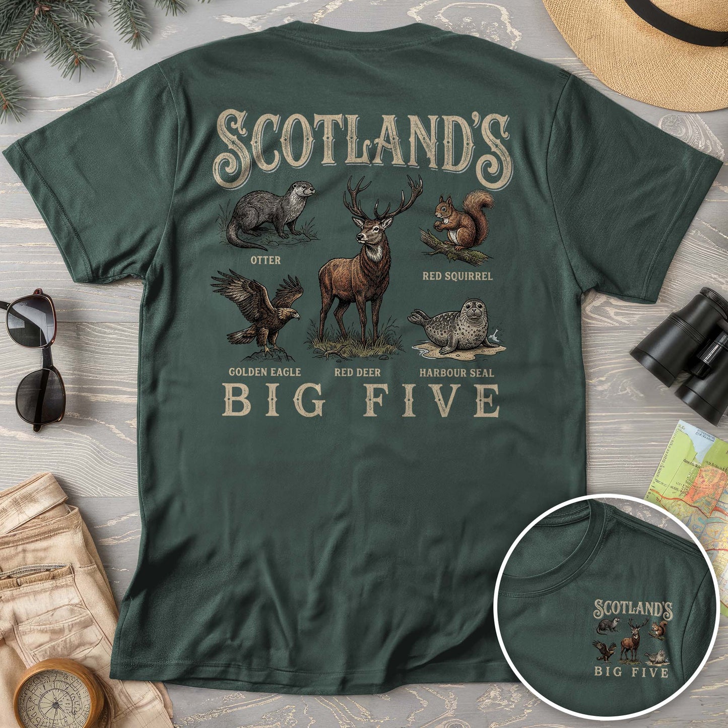 Scotland's Big Five Comfort Colors T-shirt
