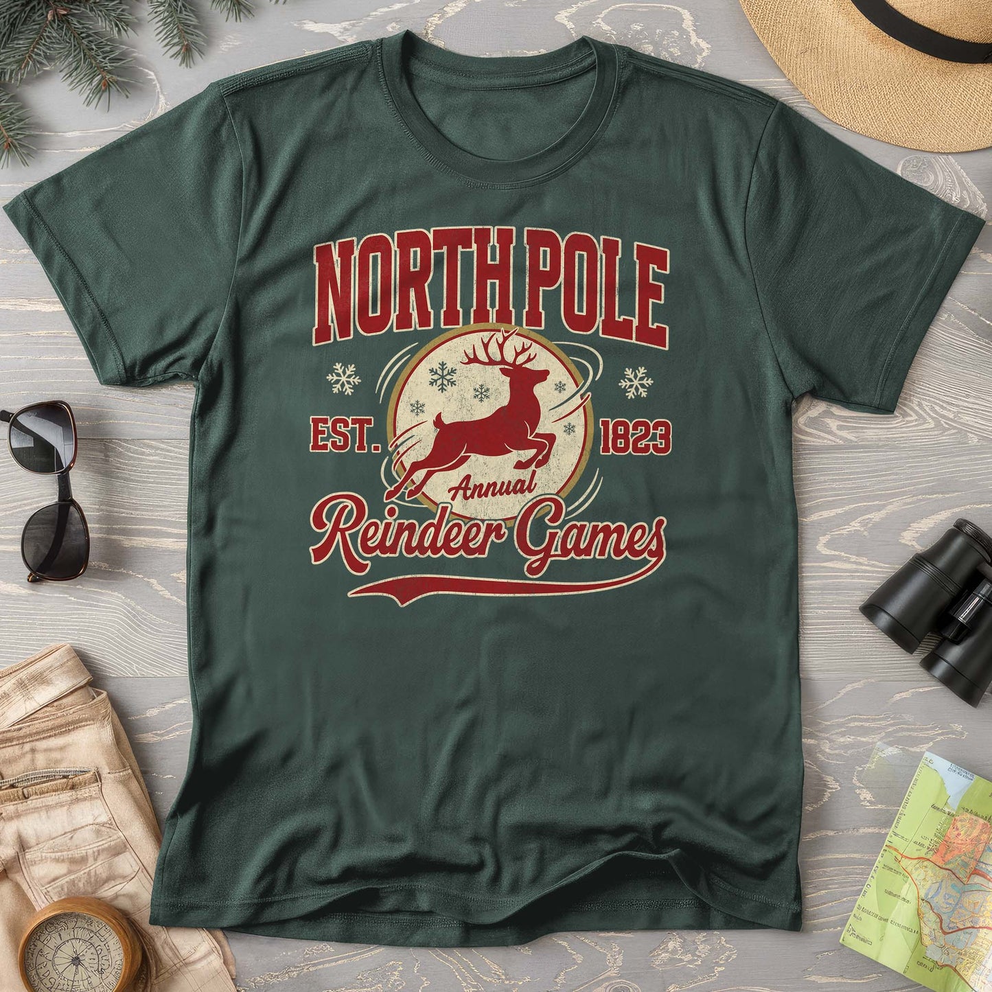 North Pole Annual Reindeer Games Comfort Colors T-Shirt