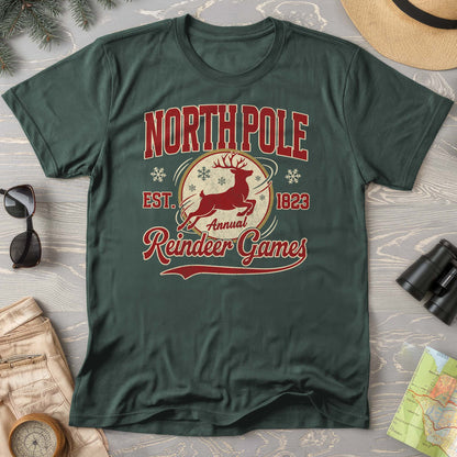 North Pole Annual Reindeer Games Comfort Colors T-Shirt