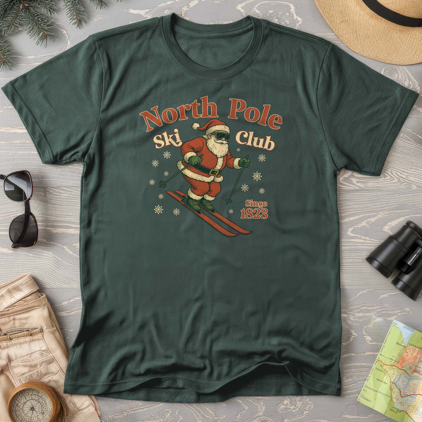 North Pole Ski Club Comfort Colors T-shirt