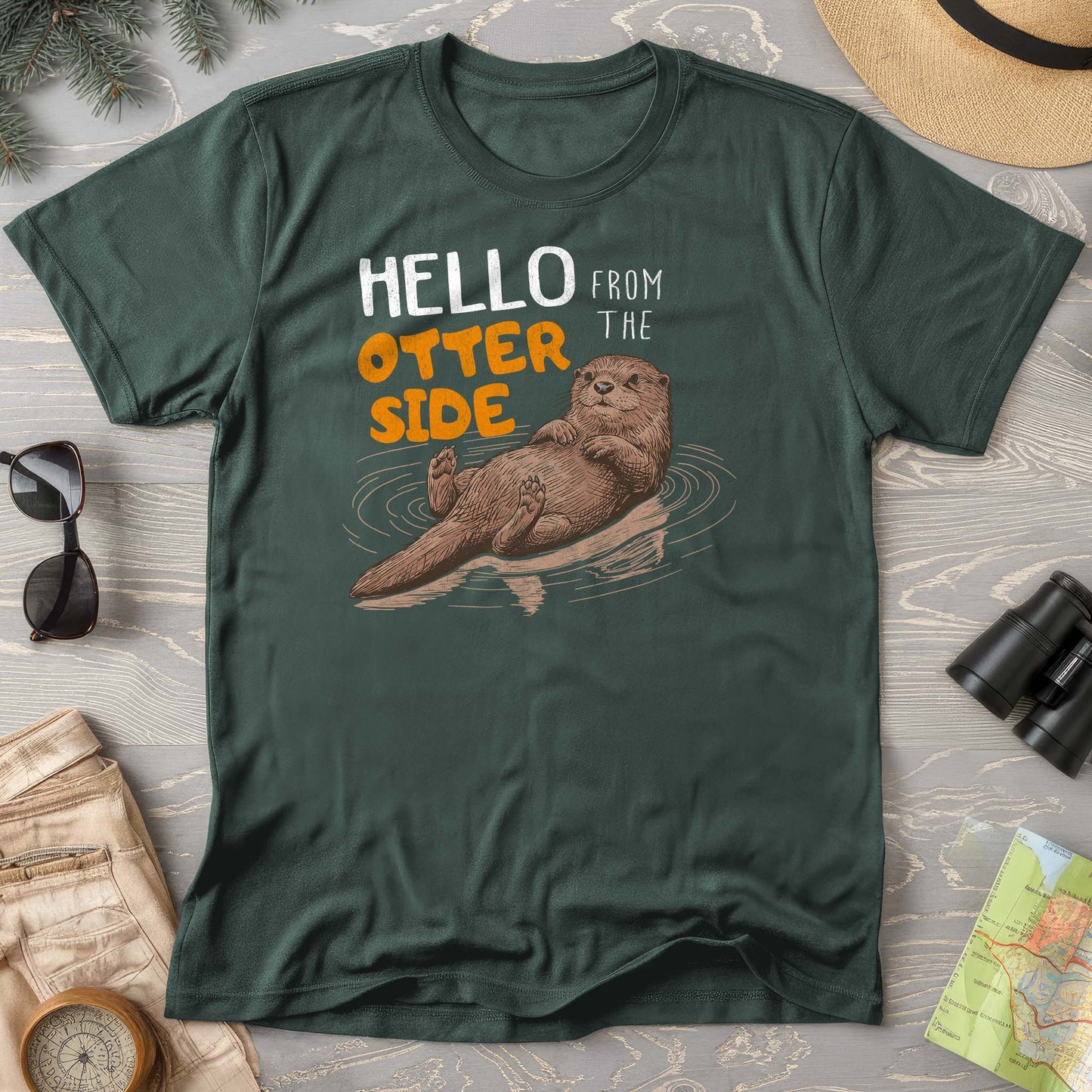 Hello From the Otter Side Comfort Colors T-shirt