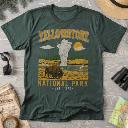 Yellowstone Old Faithful Buffalo Comfort Colors T-shirt