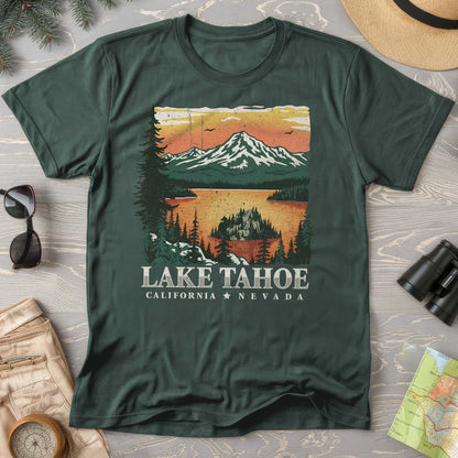 Lake Tahoe Emerald Bay Sunset Comfort Colors T-shirt