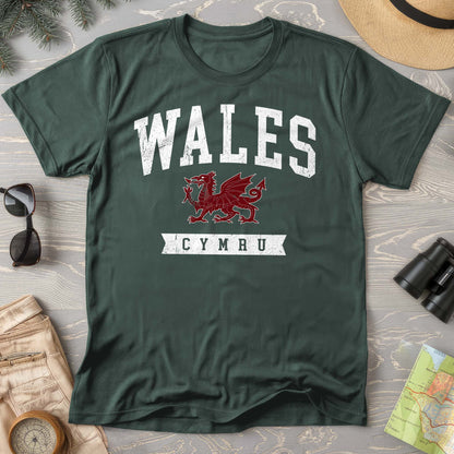 Wales Varsity Dragon Comfort Colors T-shirt