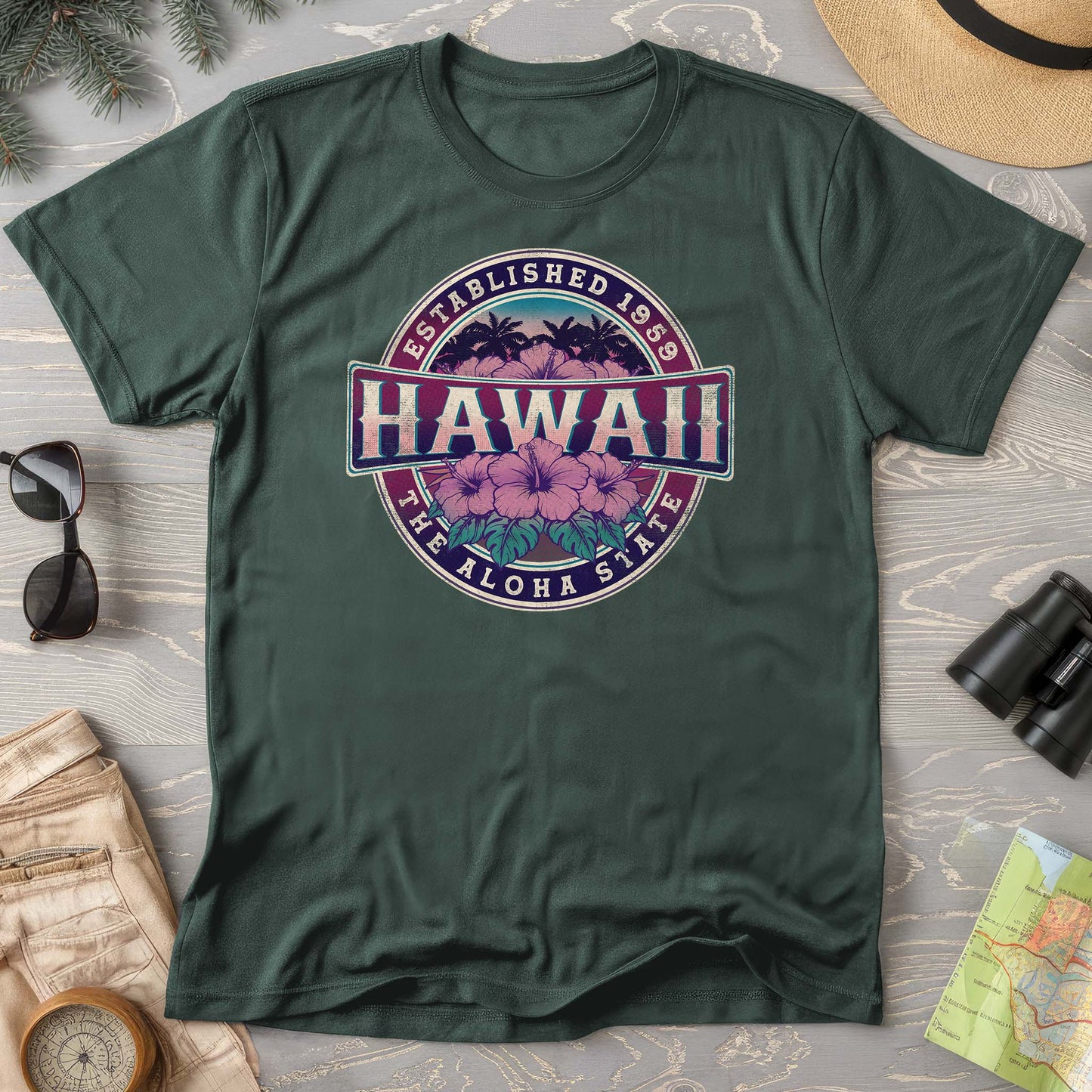 Hawaii Badge Comfort Colors T-shirt