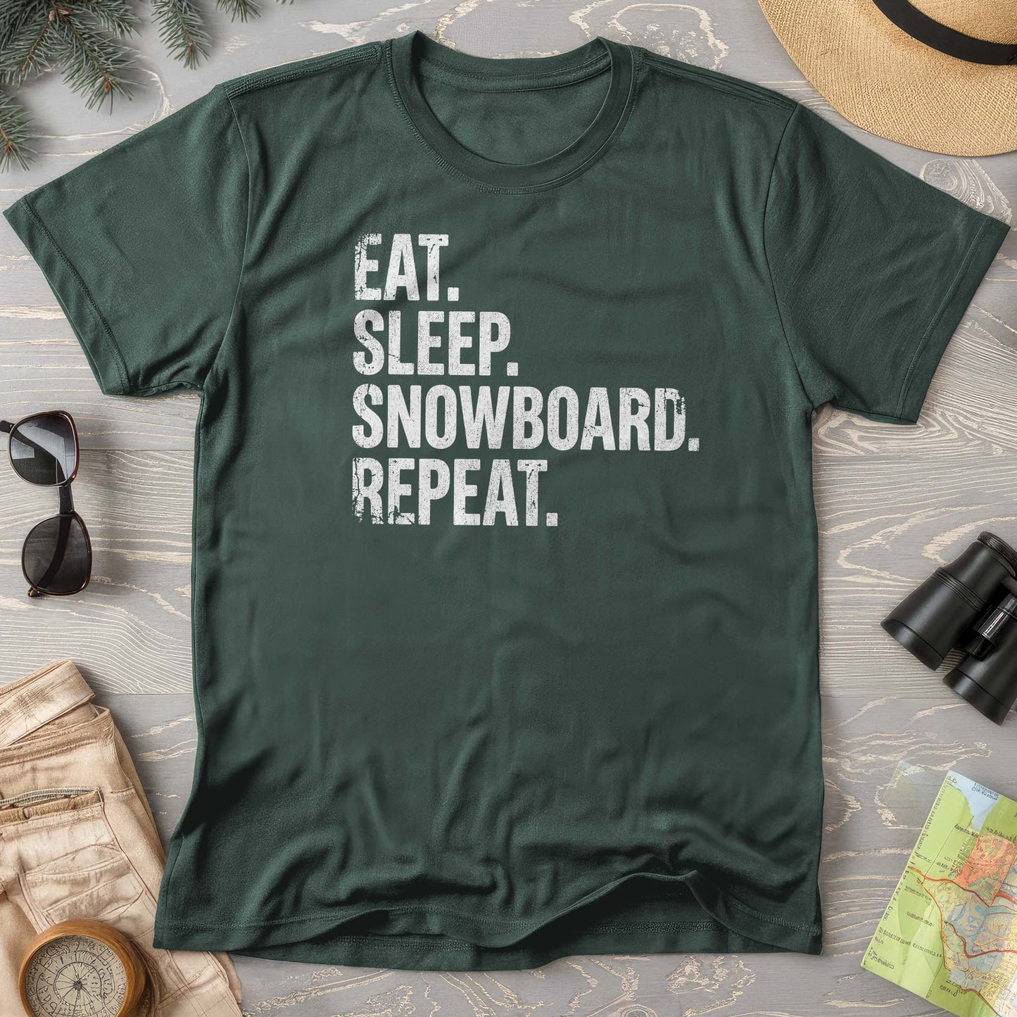 Eat Sleep Snowboard T-shirt